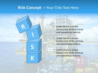 Sea Environment Rigs PowerPoint Template