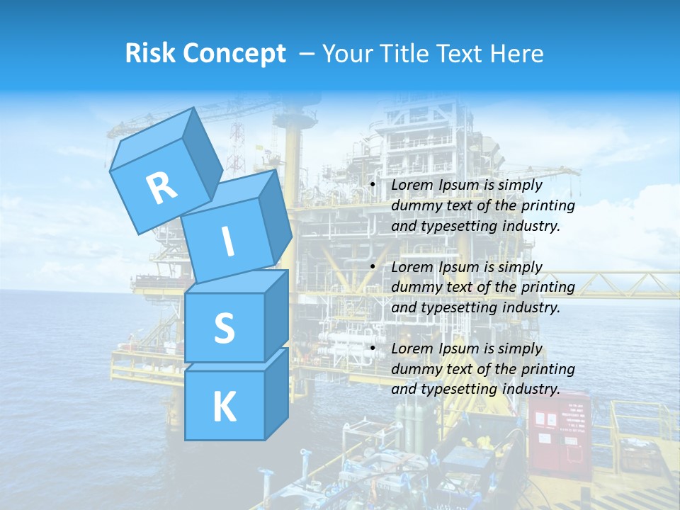 Sea Environment Rigs PowerPoint Template