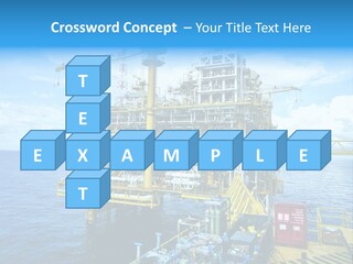 Sea Environment Rigs PowerPoint Template
