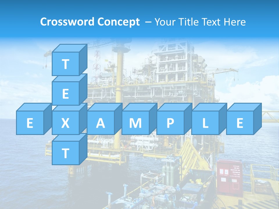 Sea Environment Rigs PowerPoint Template