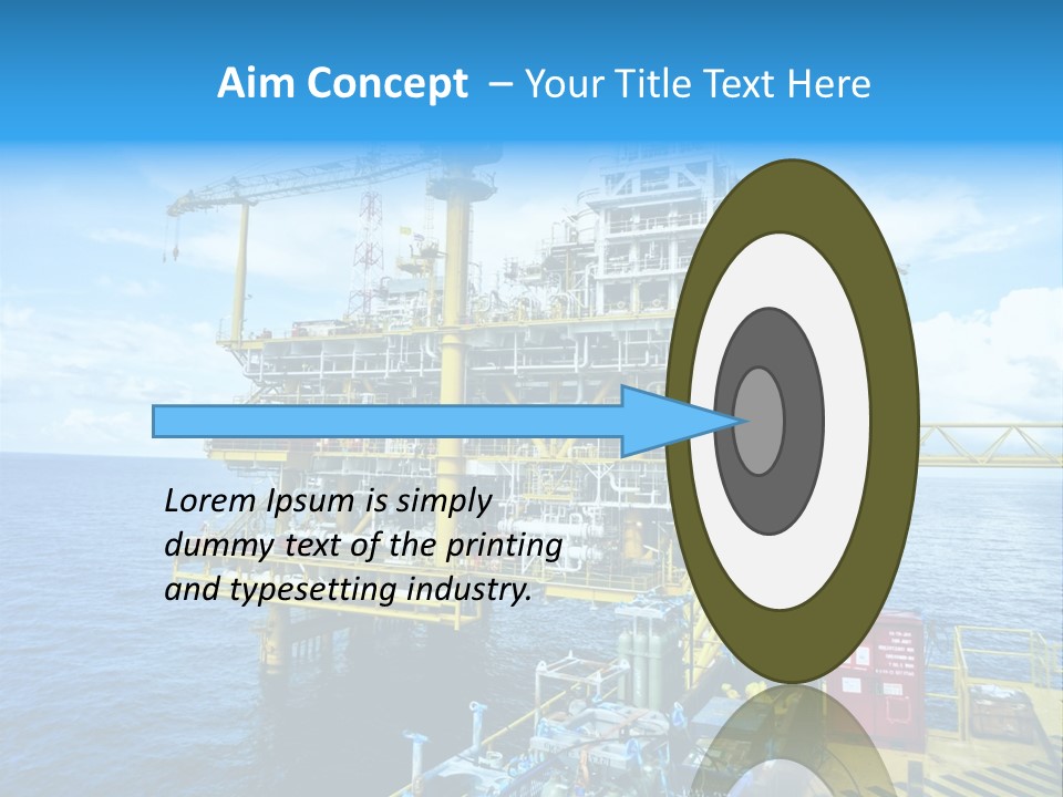 Sea Environment Rigs PowerPoint Template