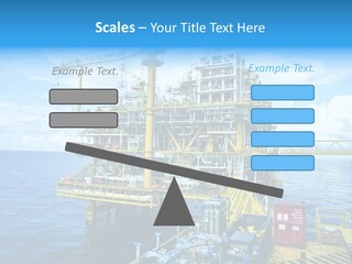 Sea Environment Rigs PowerPoint Template