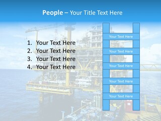 Sea Environment Rigs PowerPoint Template