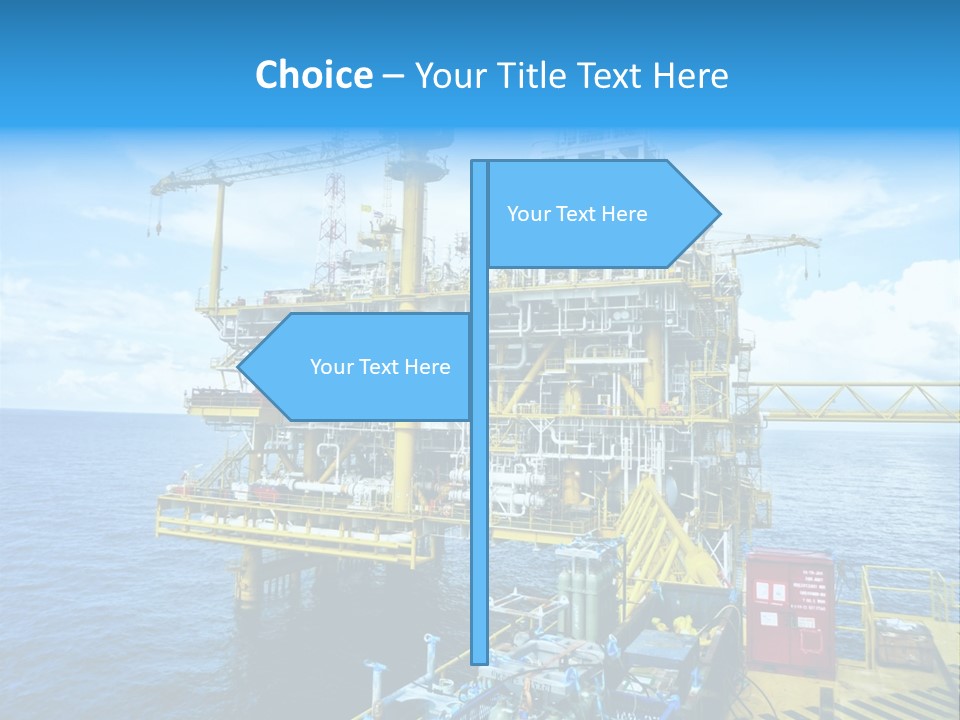 Sea Environment Rigs PowerPoint Template