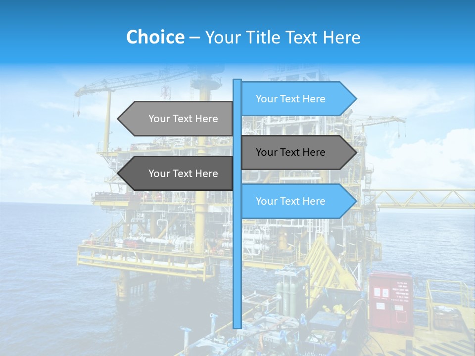 Sea Environment Rigs PowerPoint Template