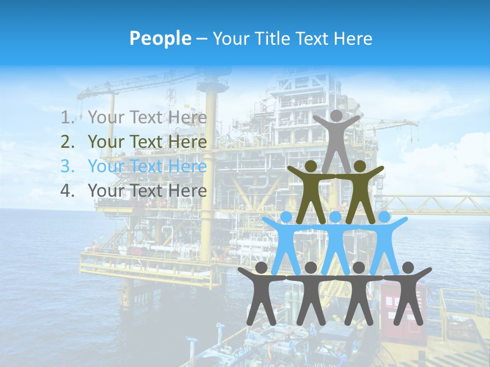 Sea Environment Rigs PowerPoint Template
