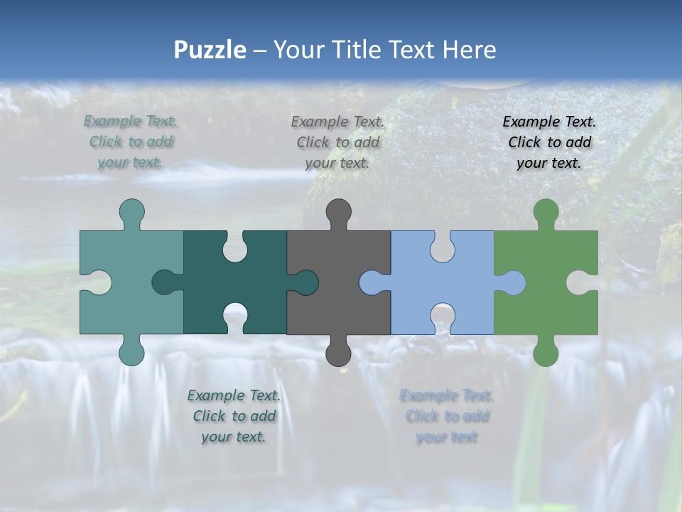 Beautiful Wet Spring PowerPoint Template