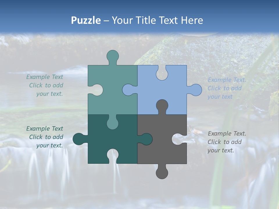 Beautiful Wet Spring PowerPoint Template