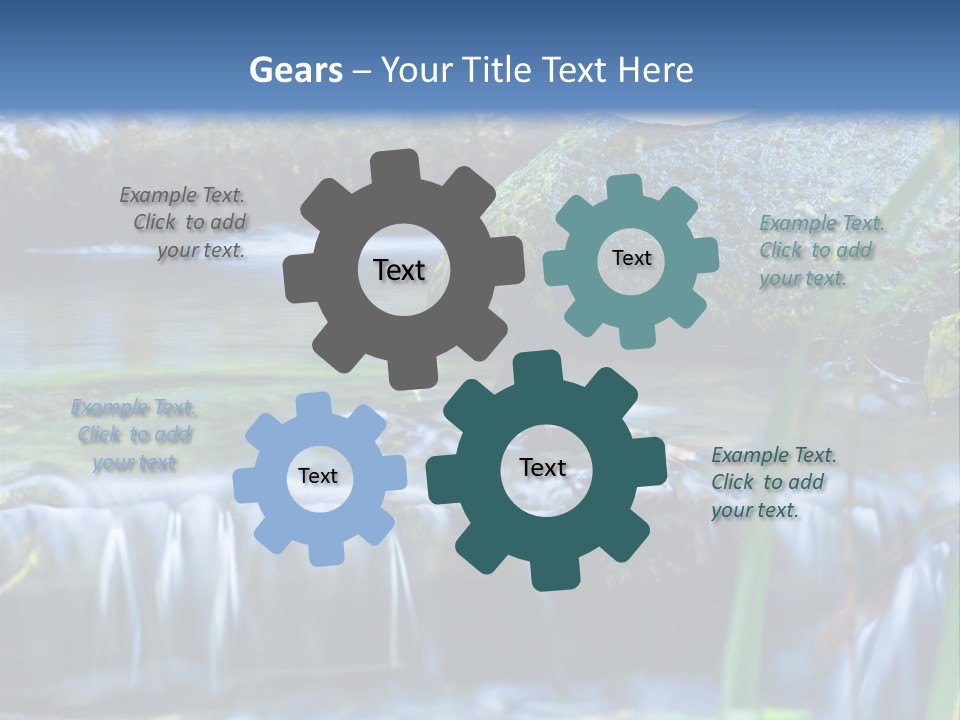 Beautiful Wet Spring PowerPoint Template