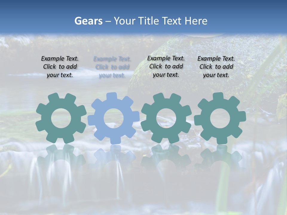 Beautiful Wet Spring PowerPoint Template