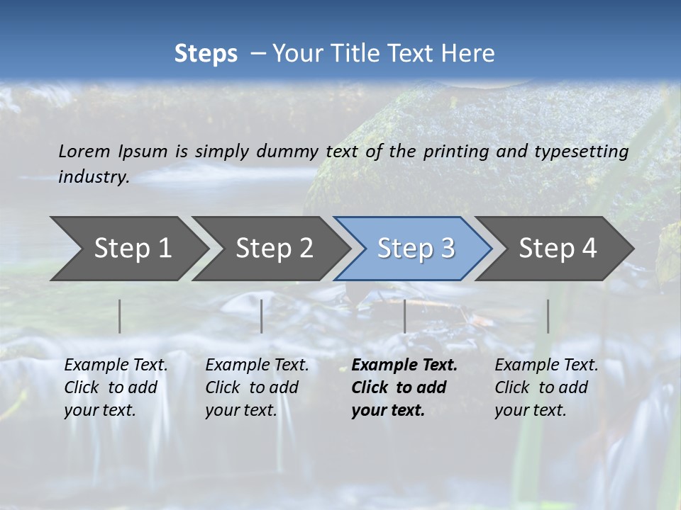 Beautiful Wet Spring PowerPoint Template