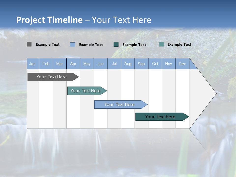Beautiful Wet Spring PowerPoint Template