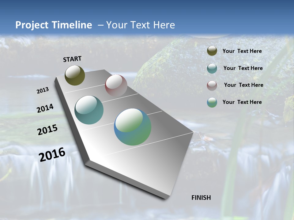 Beautiful Wet Spring PowerPoint Template