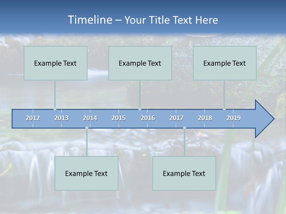 Beautiful Wet Spring PowerPoint Template