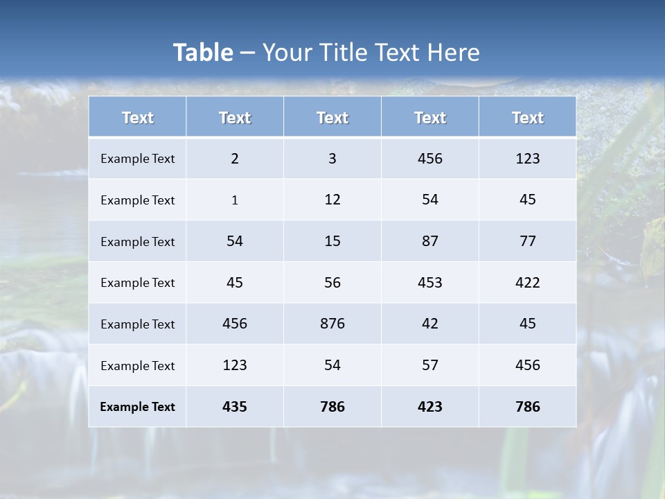 Beautiful Wet Spring PowerPoint Template