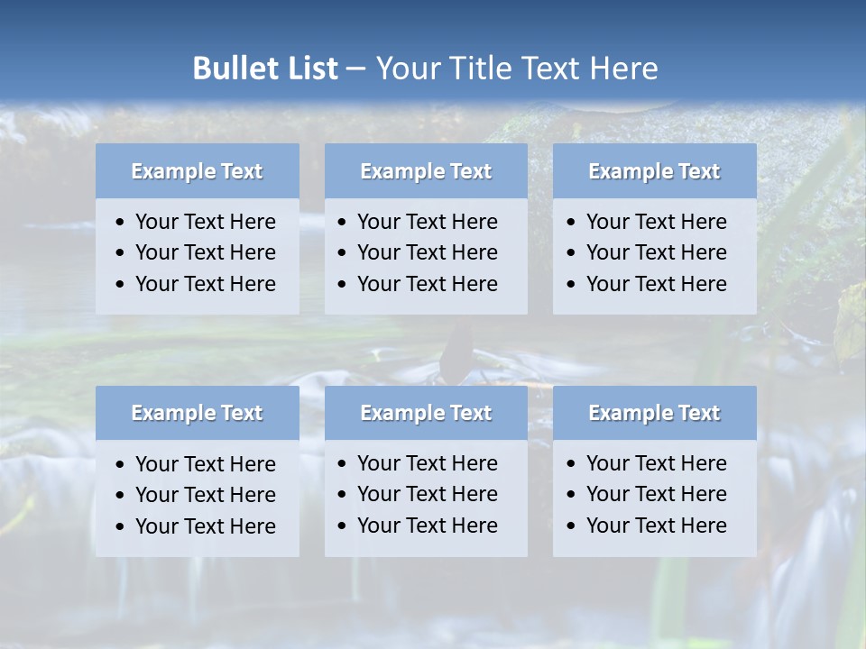 Beautiful Wet Spring PowerPoint Template