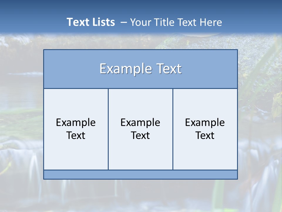 Beautiful Wet Spring PowerPoint Template