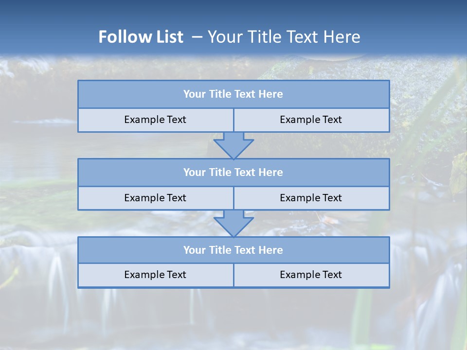 Beautiful Wet Spring PowerPoint Template