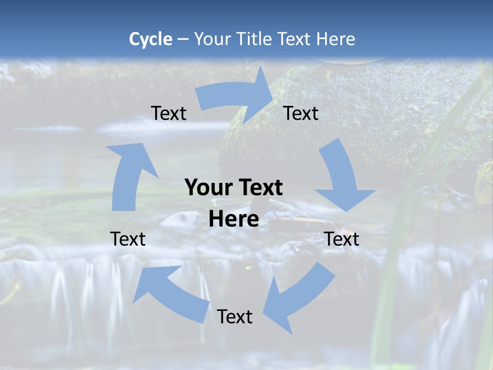 Beautiful Wet Spring PowerPoint Template