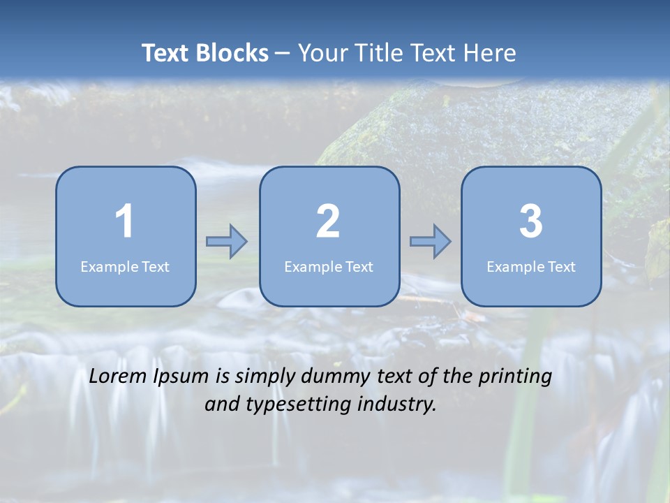 Beautiful Wet Spring PowerPoint Template