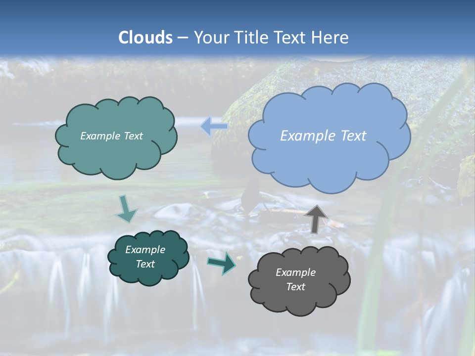 Beautiful Wet Spring PowerPoint Template