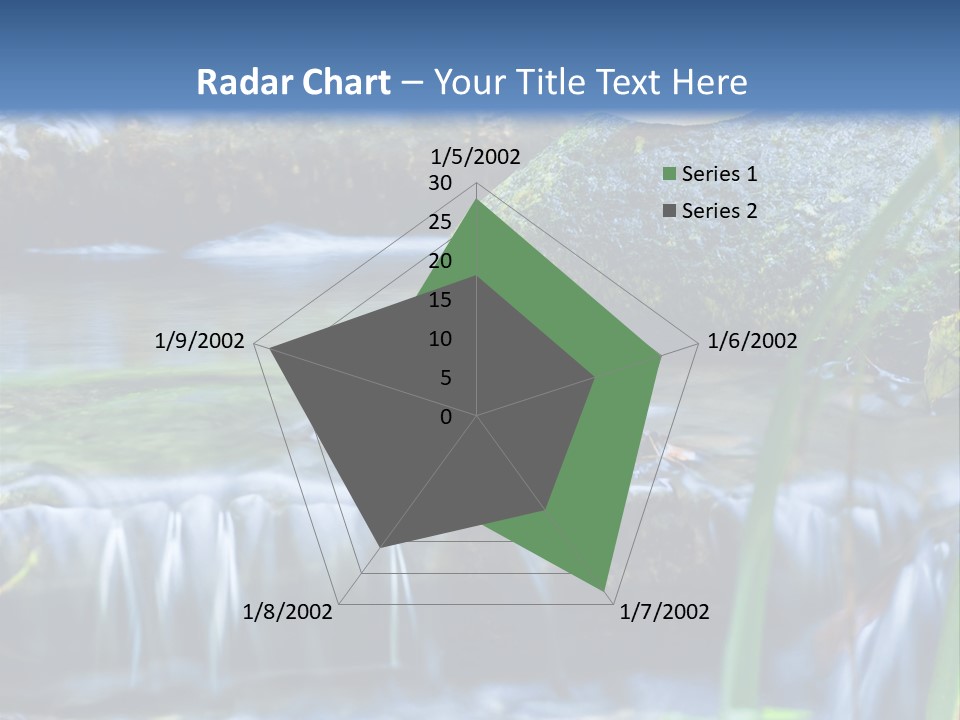 Beautiful Wet Spring PowerPoint Template