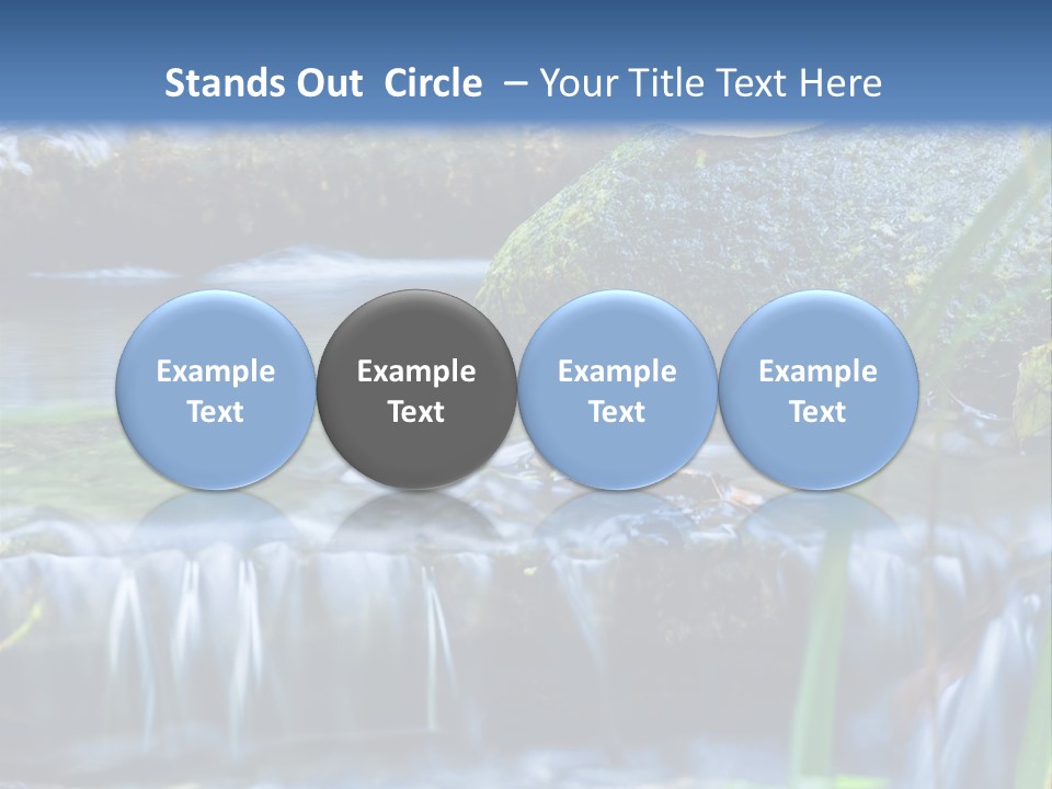 Beautiful Wet Spring PowerPoint Template