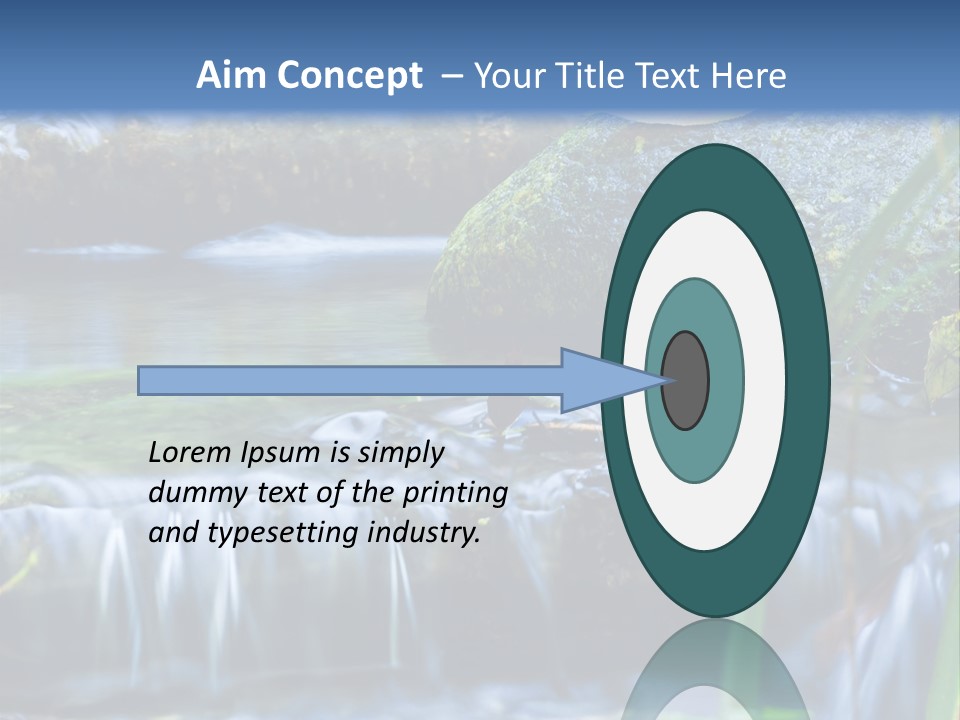 Beautiful Wet Spring PowerPoint Template