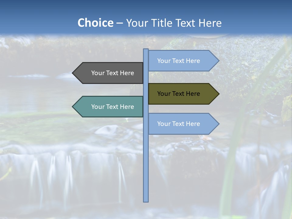 Beautiful Wet Spring PowerPoint Template