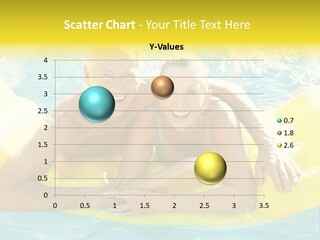 Senior Air Matress Swimming PowerPoint Template