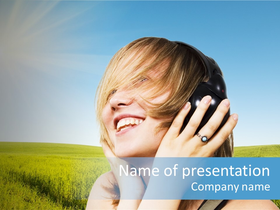 Alone Headphones  PowerPoint Template