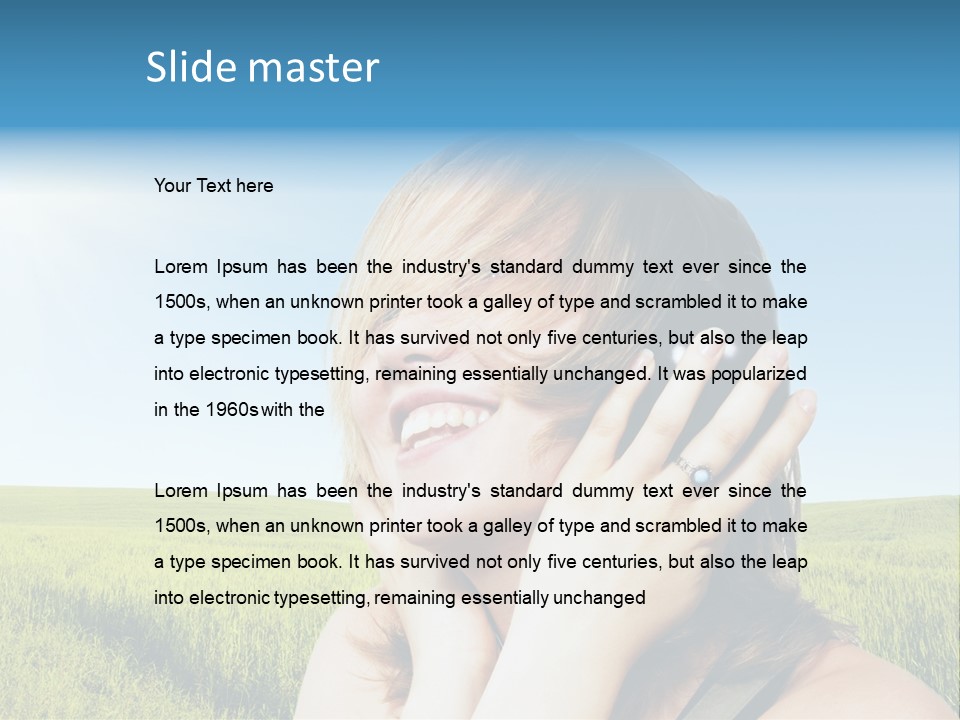 Alone Headphones  PowerPoint Template