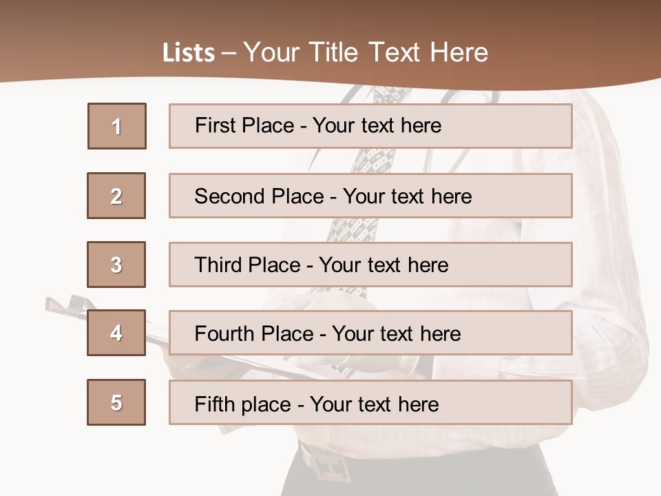 Uniform Young Ethnic PowerPoint Template