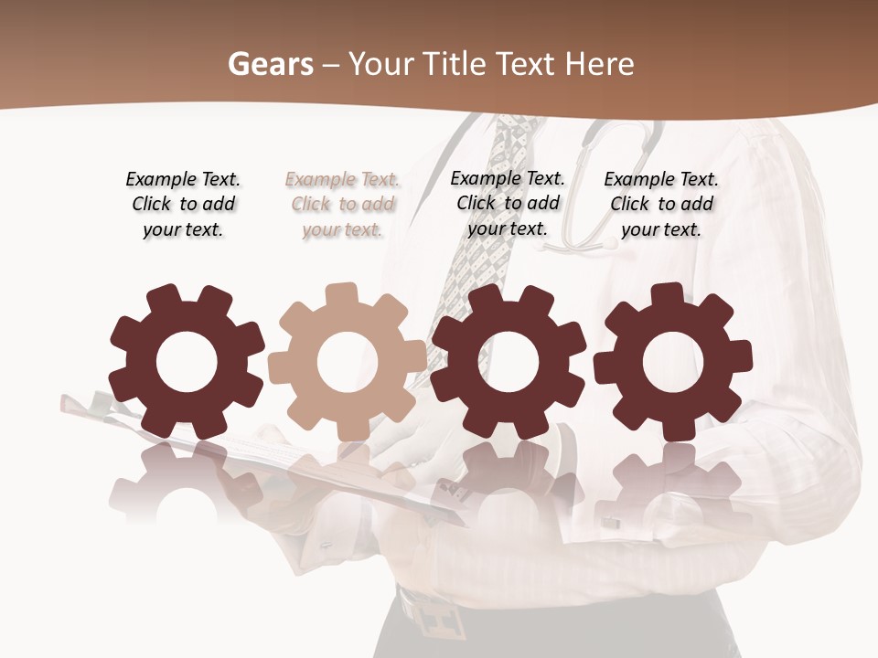 Uniform Young Ethnic PowerPoint Template