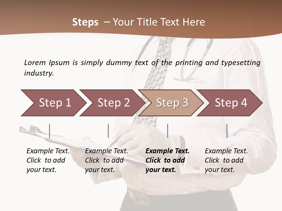 Uniform Young Ethnic PowerPoint Template