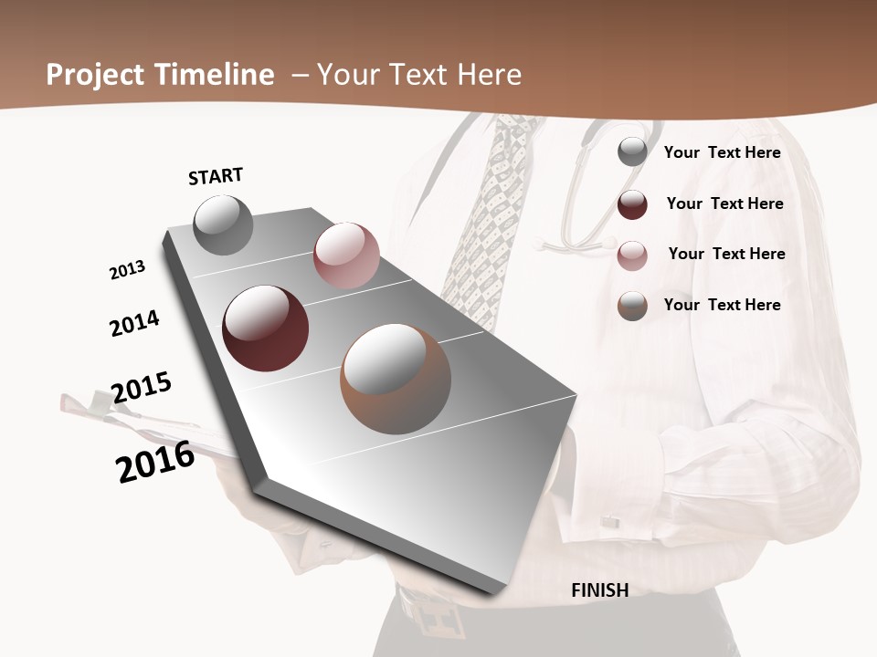 Uniform Young Ethnic PowerPoint Template