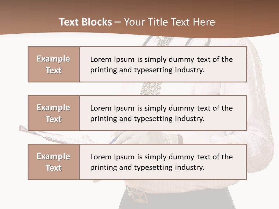 Uniform Young Ethnic PowerPoint Template