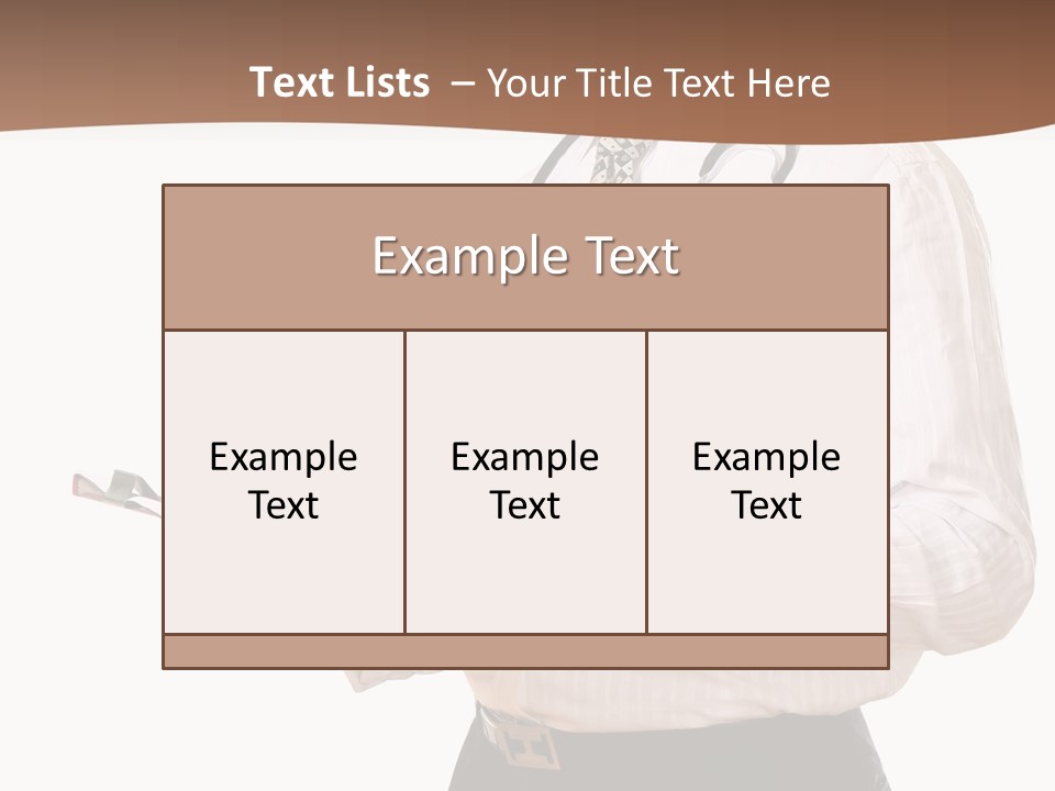 Uniform Young Ethnic PowerPoint Template