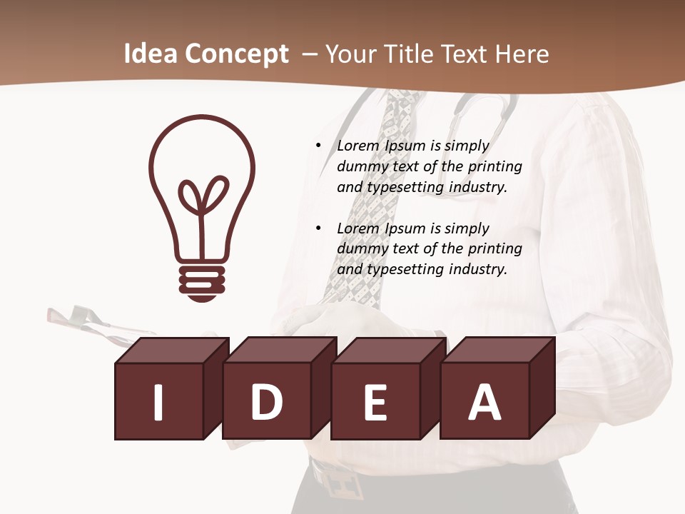 Uniform Young Ethnic PowerPoint Template