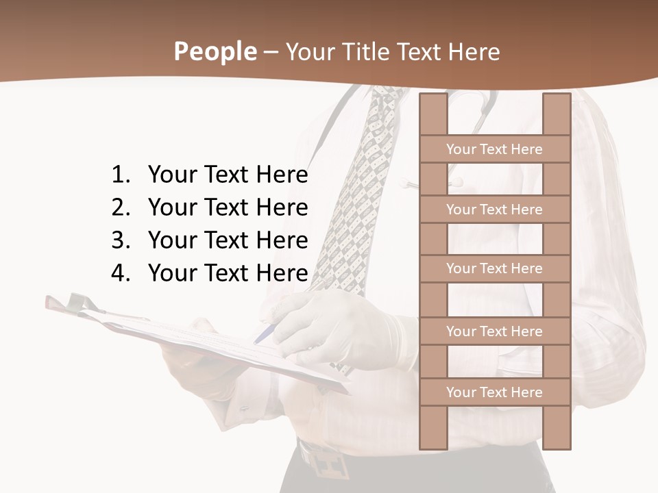Uniform Young Ethnic PowerPoint Template