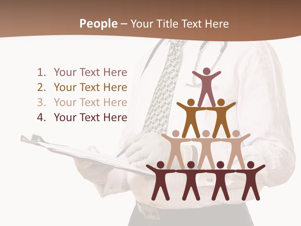 Uniform Young Ethnic PowerPoint Template