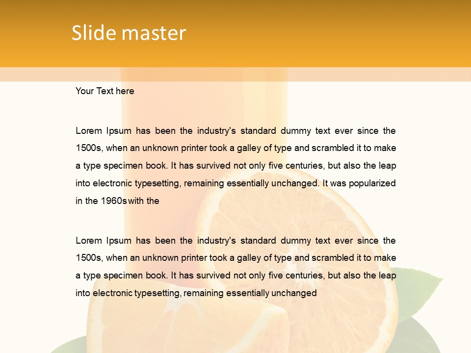 Refreshment Raw Studio PowerPoint Template