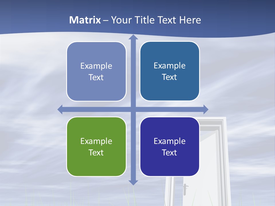 Banner Door Trust PowerPoint Template