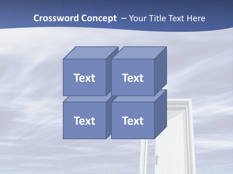 Banner Door Trust PowerPoint Template