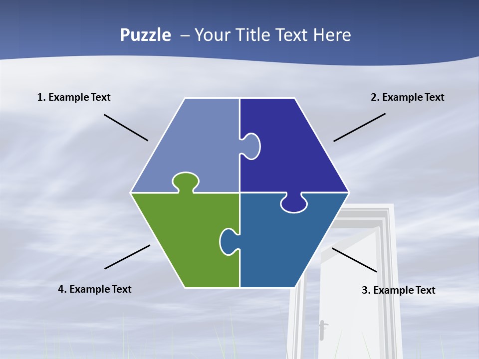 Banner Door Trust PowerPoint Template