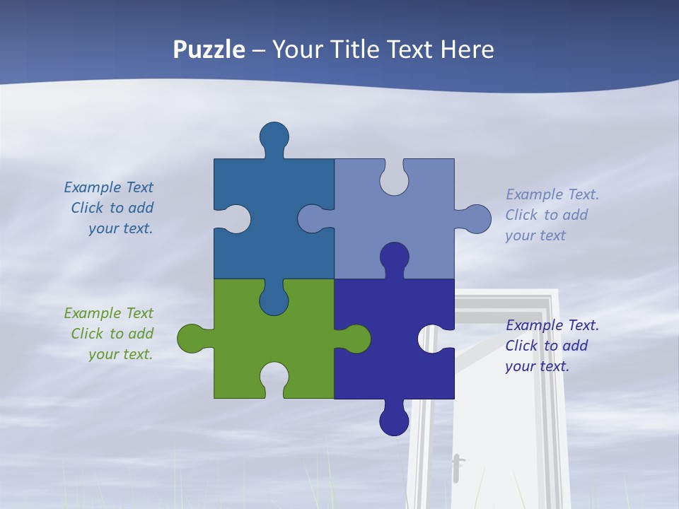 Banner Door Trust PowerPoint Template