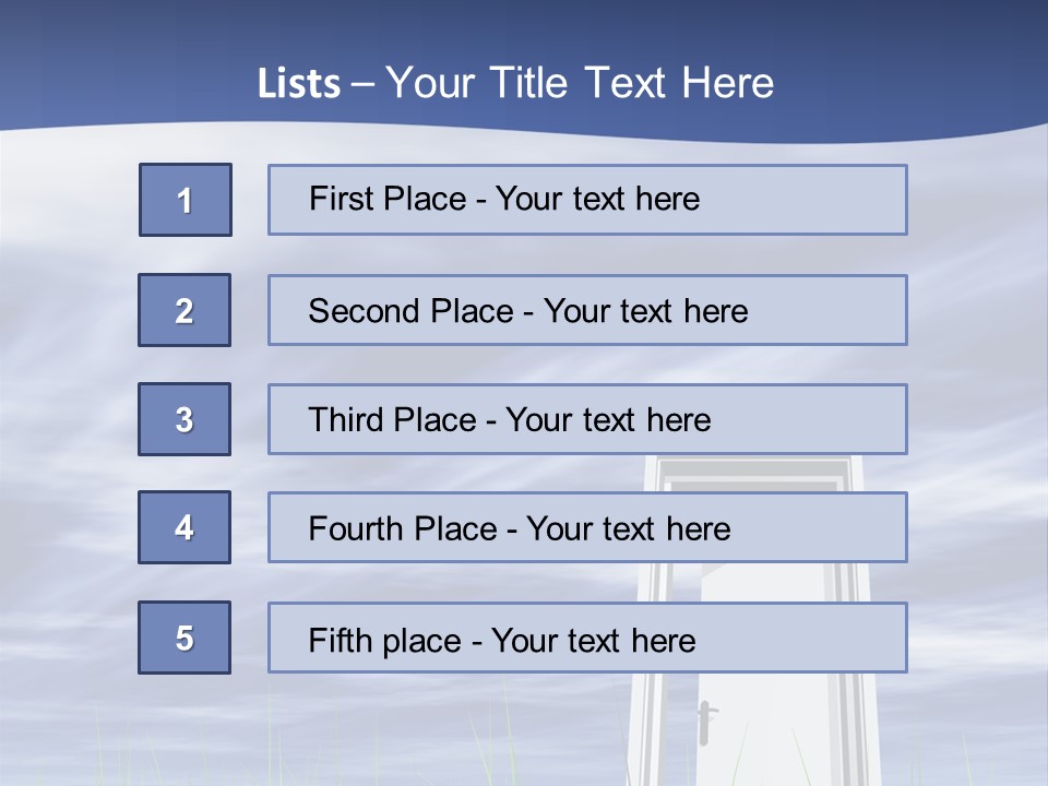 Banner Door Trust PowerPoint Template