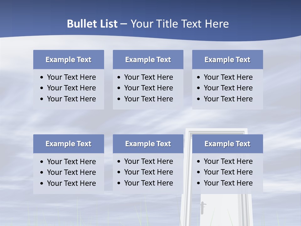 Banner Door Trust PowerPoint Template