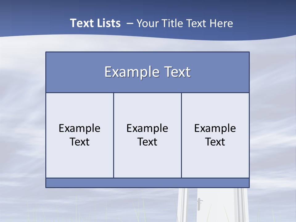 Banner Door Trust PowerPoint Template