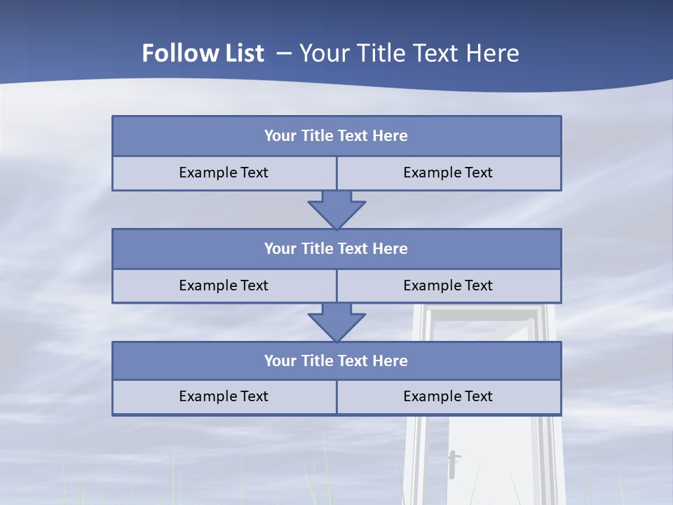 Banner Door Trust PowerPoint Template